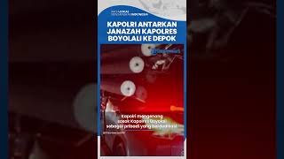 Kapolri Antarkan Jenazah Kapolres Boyolali ke Depok, Beri Hormat di Depan Peti AKBP Muhammad Yoga