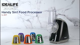 IDEALIFE Food Processor Pemotong Perajang Listrik 5 Pisau IL-207
