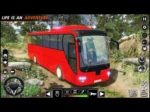 Offroad Bus Simulator 3D - Climbing Mountains Bus Simulator Driving Games - Android Gameplay
