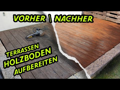 Das kann jeder. Holz Terrasse aufbereiten, ganz einfach mit Fartools REX120 und Wilckens Terrassenöl
