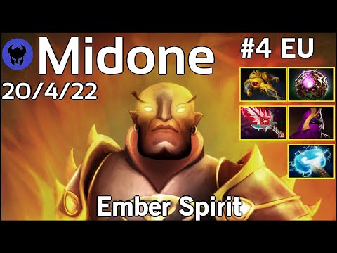 Midone [Secret] plays Ember Spirit!!! Dota 2 7.21