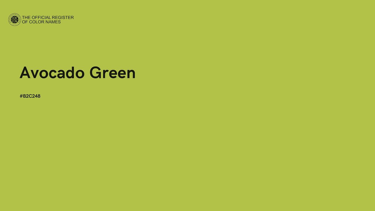 Avocado Green Color Name