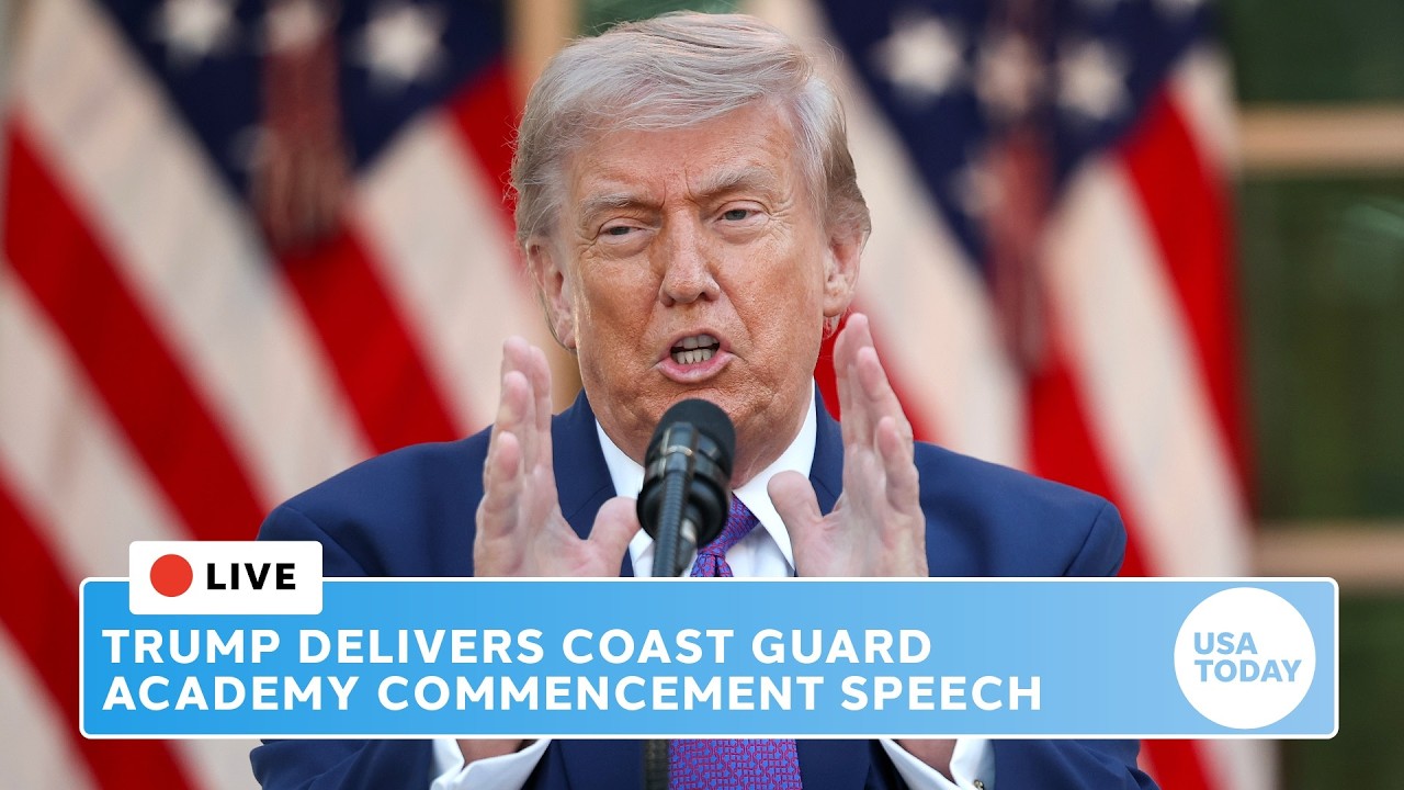 Live: Trump delivers commencement speech to Coast Guard Academy graduates