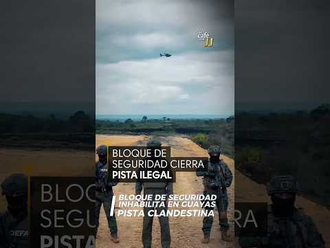 FAE inhabilitó pista clandestina en Pedro Carbo, Guayas.