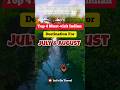 Top 4 Destination For Travelling In July August ️ Travel Trekking India Facts Mountains Nature