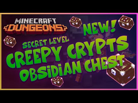 Minecraft Dungeons Creepy Crypt Obsidian Chest