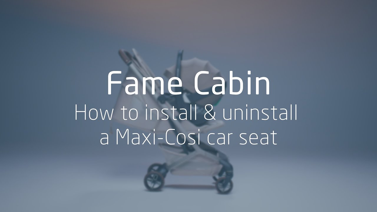 How to install and uninstall a Maxi-Cosi Car seat