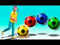 Color Balls Finger Family Surprise Eggs 15 MIN Kids Songs Nick And Poli