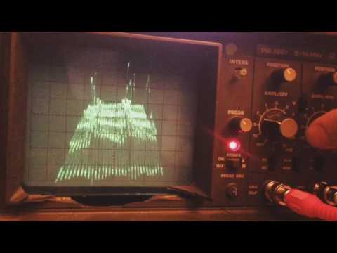FFT on analogue oscilloscope with Processing