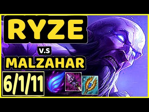 TINOWNS (RYZE) vs MALZAHAR - 6/1/11 KDA MID CHALLENGER GAMEPLAY - BR