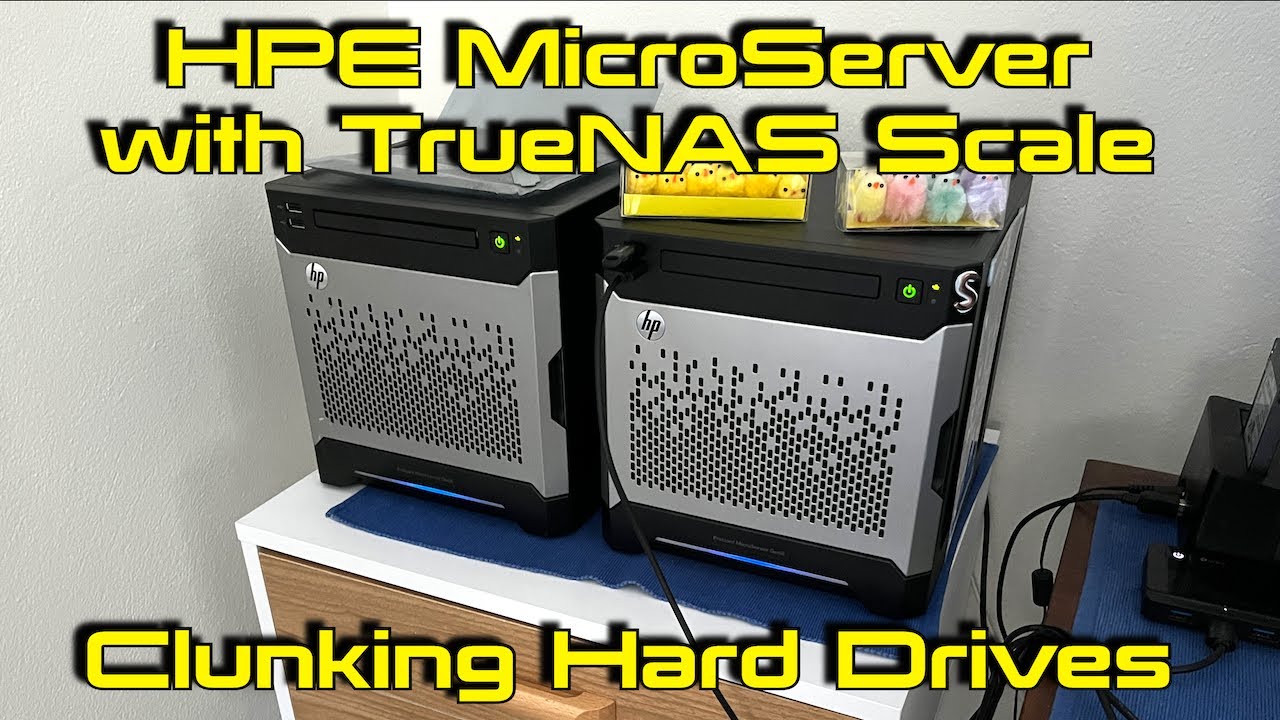 HPE MicroServer with TrueNAS Scale - Clunking Hard Drives