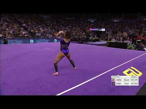 KJ Johnson Floor 9.850 at LSU Vs Ohio State 2024