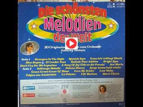 Anthony Ventura Orchestra. Insrumental love songs vinyl. Music for relax, soul, mind, caffe. Oldies