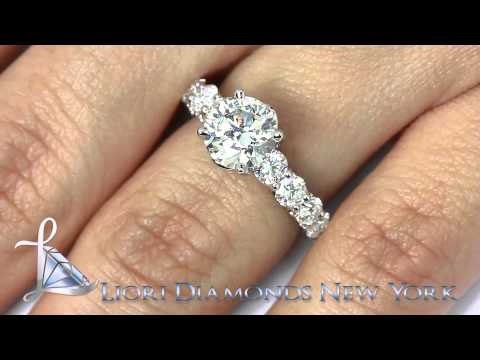 ER-SOLD-044 - 3.75 Carat G-VS2 Certified Natural Round Diamond Engagement Ring 18k White Gold