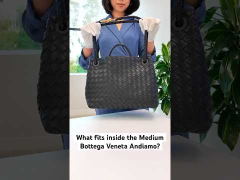What fits inside the Bottega Veneta Andiamo bag?