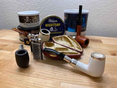 UNBOXING AKB Meerschaum Pipe: Smooth Bent Billiard with Silver (with Case)!!