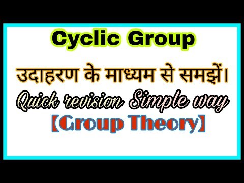◆Cyclic group | generator of a group | group theory | April, 2018 Video