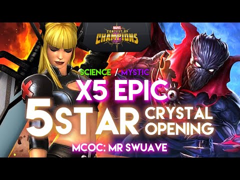 Epic x5 Science/Mystic Duel 5Star Crystal Opening MCOC
