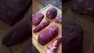 Butchering deer for beginners #shorts