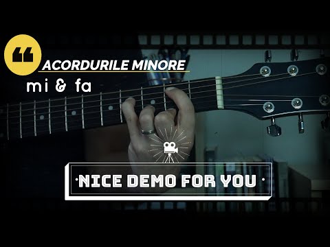 Tutorial chitara/ Lectia 9 - Acordurile minore mi & fa (e & f) + DEMO [David Ciuculescu]