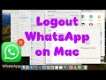 How to Logout WhatsApp From Mac | How do I Disconnect Whatsapp From My Mac.