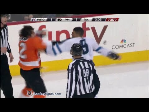 Evander Kane vs Luke Schenn