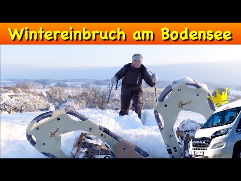 Wintereinbruch am Bodensee: Schneeschuh Tour zum Prinz