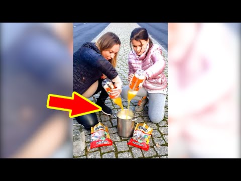 Gummy Bears Fanta Mentos Experiment #shorts Funny TikTok Video by Family Booms