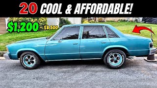 20 Classic Cars You’d Never Expect to Be This Affordable! ($1,2K–$8,5K)