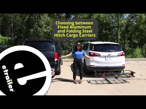 etrailer | Comparison of the Fixed Aluminum and Folding Steel Cargo Carriers