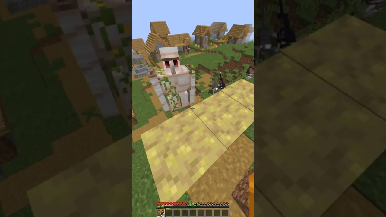 This Iron golem is not letting me summon sulfur golem #shorts #minecraft