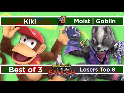BWS 53 Losers Top 8 - Kiki (Diddy Kong) v Moist | Goblin (Game & Watch, Wolf) - CFL SSBU