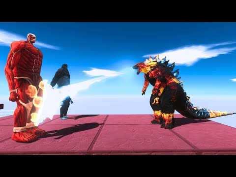 ARBS Monster War: King Kong and Godzilla vs Jurassic Dinosaur Army – Epic Titan Fight