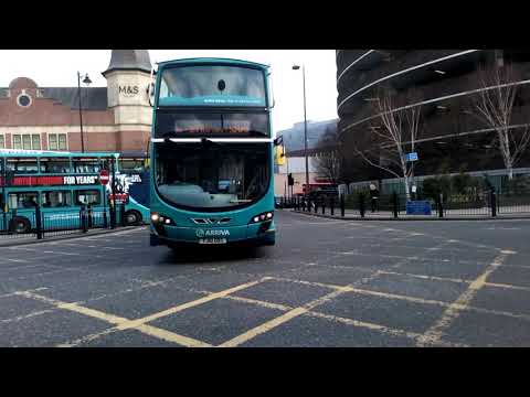 Small selection of Arriva NE Leaving Newcastle Haymarket on Friday 6th March 2018