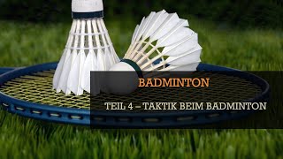 Badminton - Taktik beim Badminton | Sportspiele einfach erklärt