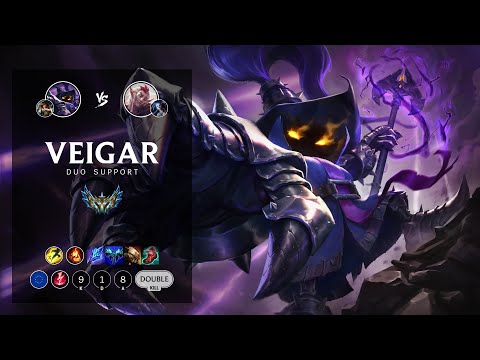 Veigar Support vs Rakan - EUW Challenger Patch 12.13