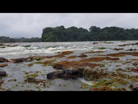 Riding down the rapids at Kurupukari crossing.