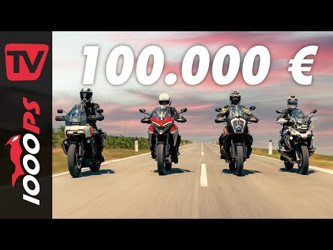 Reiseenduro Vergleich 2021 - BMW, Ducati, KTM und Harley Test