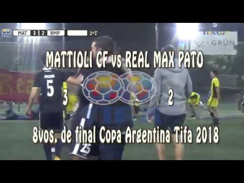 3 MATTIOLI CF vs REAL MAX PATO 2 - 8vos. de final Copa Argentina Tifa 2018 - 11/03/2018