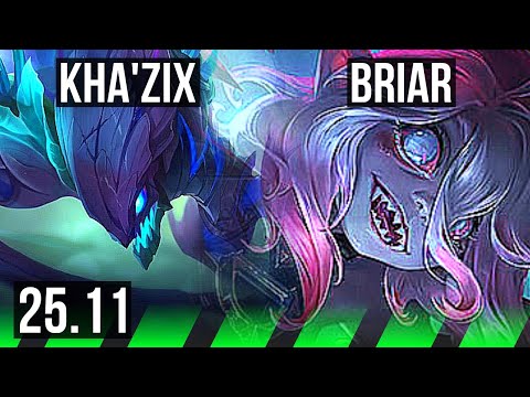 KHA'ZIX vs BRIAR (JGL) | Legendary, 19/4/4 | EUW Master | 25.11