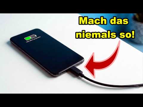 Lade dein Handy niemals so auf! (Fast jeder macht diesen Fehler!)