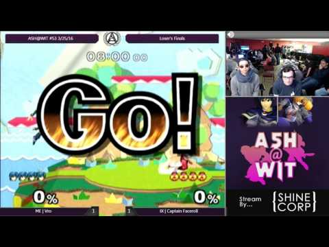 ME | Vro (Marth) vs IX | Captain Faceroll (Sheik) - ASH@WIT #53 Melee Loser's Finals