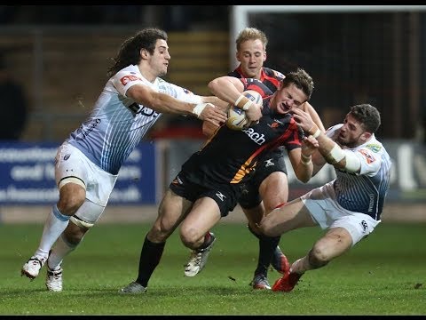 Dragons Try Disallowed for Obstruction Newport Gwent Dragons v Cardiff Blues 26th Dec 2013