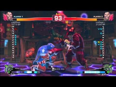 SSF4 Rank Match  cab55sei (BO)  vs  ice0age r (BO)