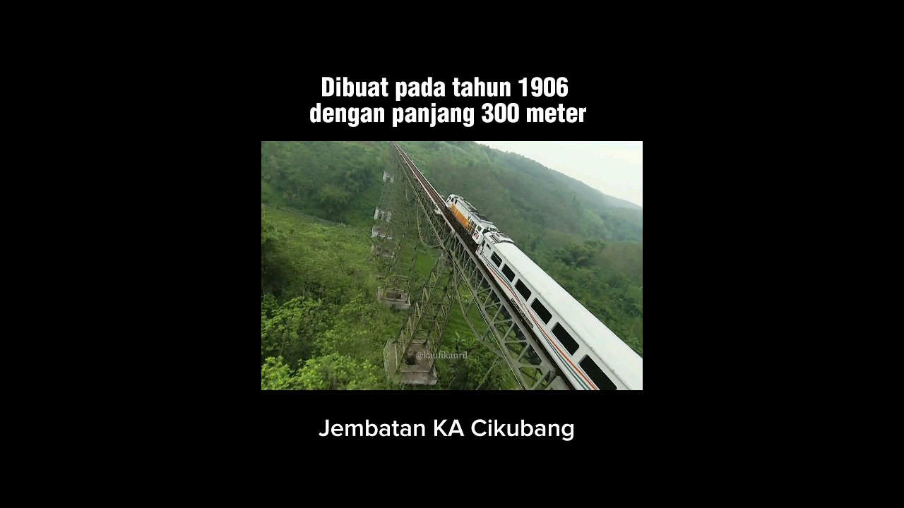 Terbang Bak Burung di Jembatan Kereta Api Cikubang Padalarang Bandung #keretaapi