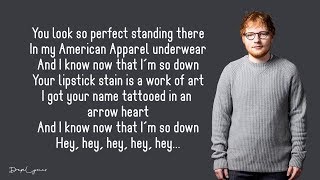 Ed Sheeran - She Looks So Perfect (Lyrics) 🎵