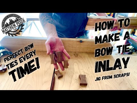 HOW TO MAKE A SIMPLE BOW TIE / BUTTERFLY INLAY JIG FROM SCRAPS!