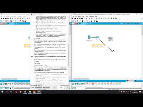 10.3.1.3 Packet Tracer Multiuser - Tutorial – Client/Server Side