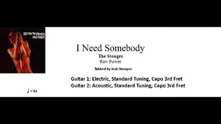 Iggy &amp; The Stooges - I Need Somebody (w/ Tab)