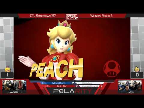 CFL Smackdown 157 WiiU - Samsora (Peach) vs Goku (Cloud) - Winners R3
